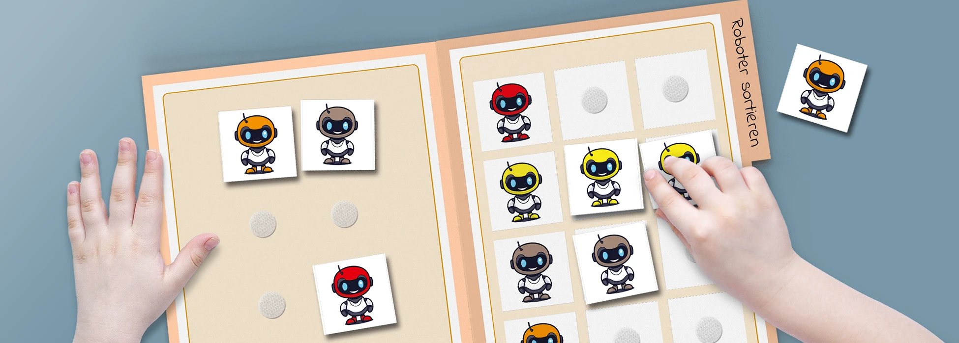 sortiri creator Roboter sortieren als Registermappe